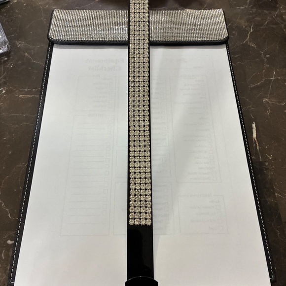 Black Rhinestone Metal  Wreath Hanger - Picture 5 of 7